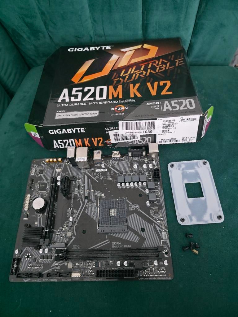 Gigabyte A520M K V2 Moederbord - Socket AM4 - Nieuw, Ophalen, Nieuw, DDR4