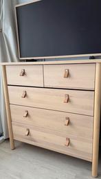 IKEA BJÖRKSNÄS Ladekast Berkenhout 90x47x90 cm, Ophalen, 50 tot 100 cm, Zo goed als nieuw, Minder dan 100 cm