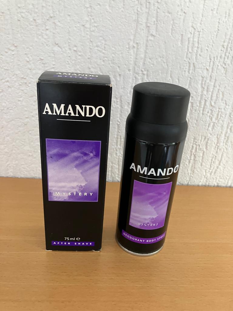 Amando After Shave en Deodorant Body Spray, Ophalen of Verzenden, Nieuw, Overige typen