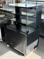 Horeca Koelvitrine / Presentatievitrine Zwart – 2 Etages