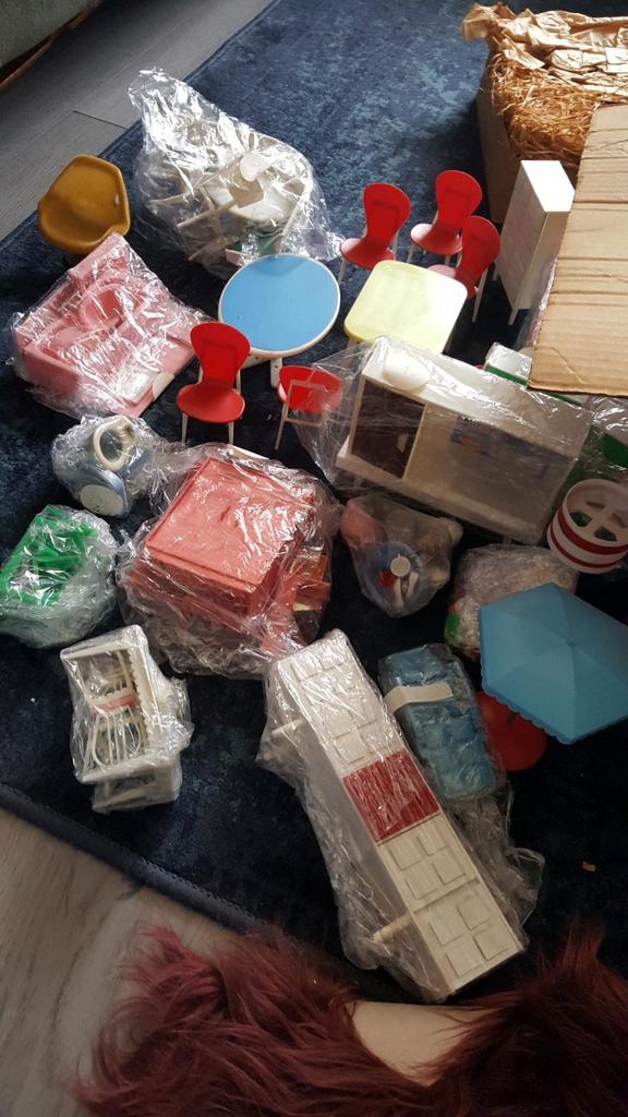 Partij poppenhuis meubels, Ophalen of Verzenden, Zo goed als nieuw, Poppenhuis