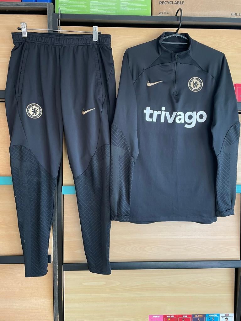 Chelsea Nike Trainingspak Zwart Maat S, Zwart, Nike, Ophalen of Verzenden, Zo goed als nieuw