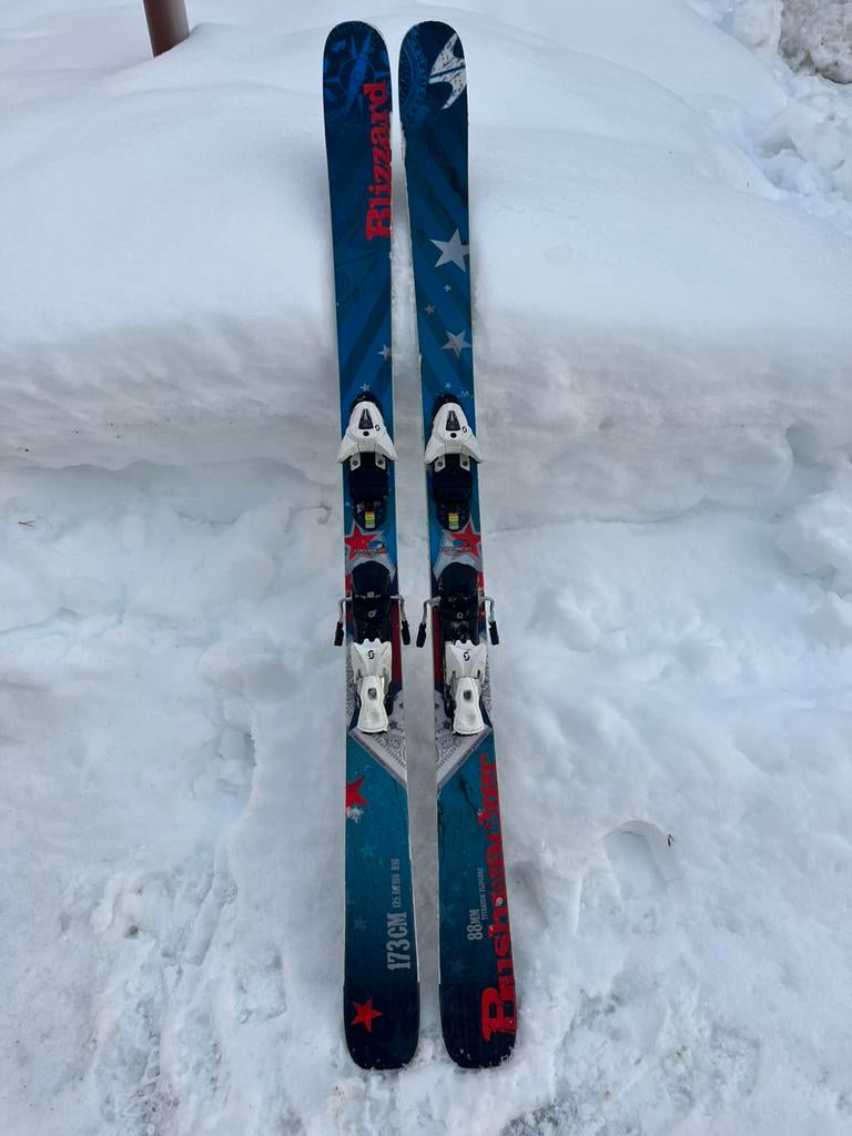 Gebruikte Blizzard Bushwacker 173cm all mountain ski, Overige merken, 160 tot 180 cm, Gebruikt, Ophalen of Verzenden