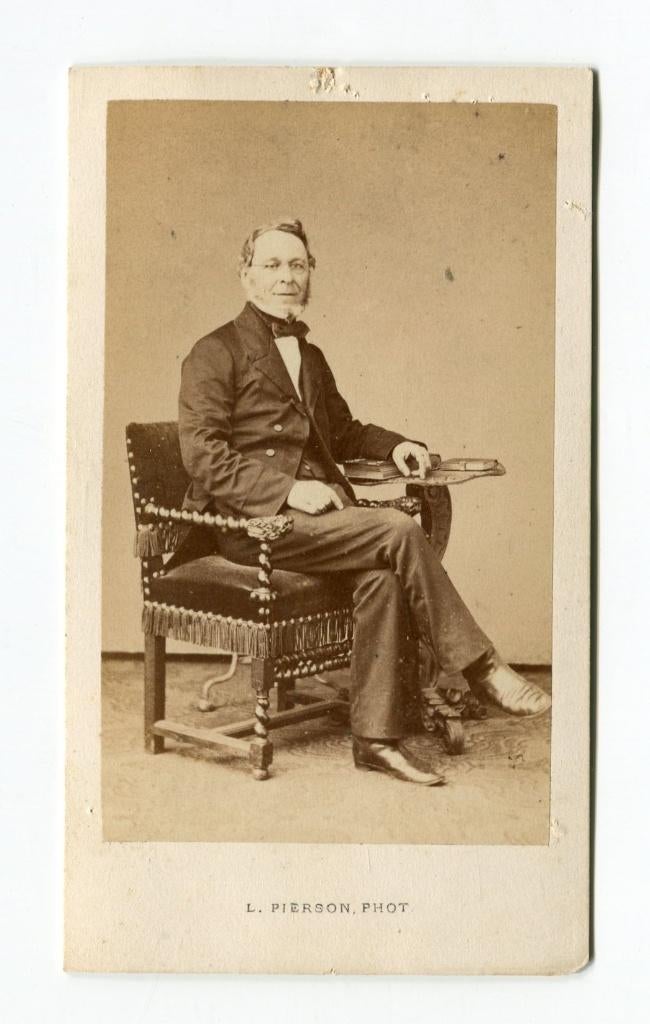 Carte de Visite Mayer & Pierson Brussel circa 1890., Foto, Ophalen of Verzenden, Zo goed als nieuw, Voor 1940