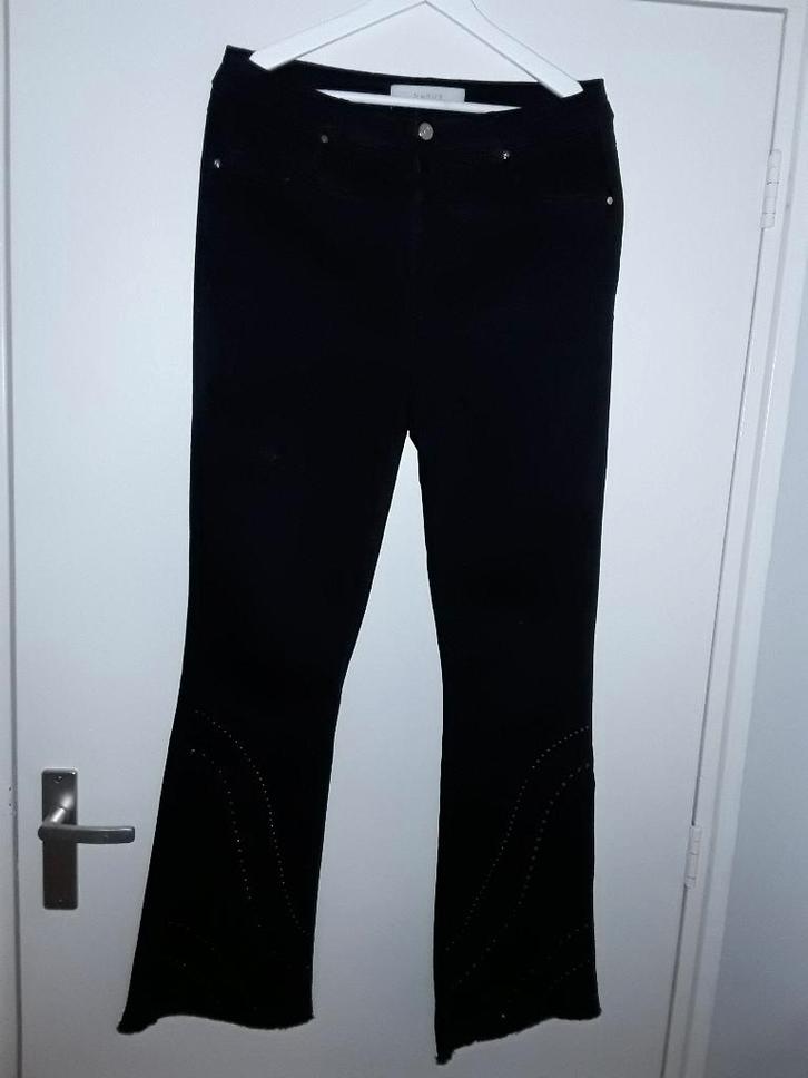 NUKUS Zwarte Wide Leg Jeans Met Studs Maat L, Kleding | Dames, Spijkerbroeken en Jeans, Nieuw, W28 - W29 (confectie 36), Zwart