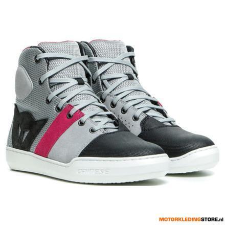 Dainese York Air Lady Motorschoenen, Licht Grijs-Rood, Ophalen of Verzenden, Nieuw met kaartje