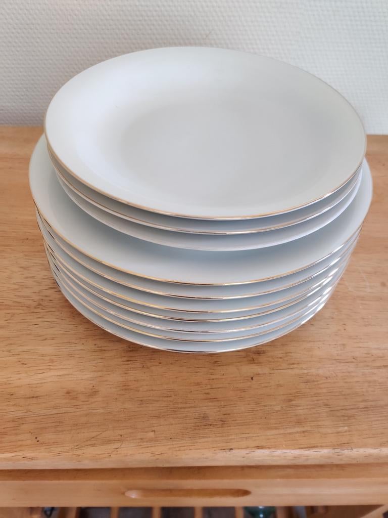 Bavaria Fine China Borden - 7 Platte, 3 Diepe, Ophalen
