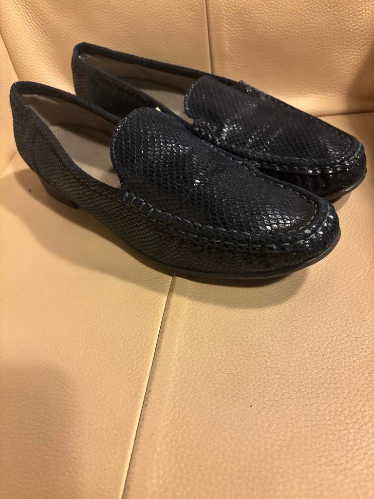 Ara instappers maat 41, Ophalen of Verzenden, Gedragen, Blauw, Instappers