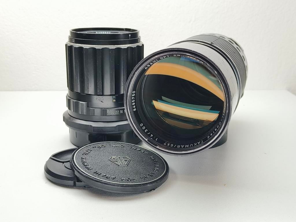 Pentax 67/67II 135mm & 300mm lenzen, Ophalen of Verzenden, Gebruikt, Telelens