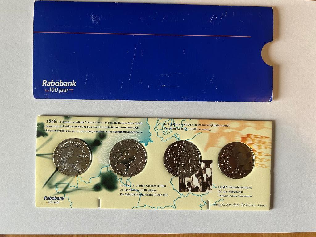 Collectie Munten Rabobank 100 Jaar, Postzegels en Munten, Munten | Nederland, Ophalen of Verzenden, Koningin Beatrix