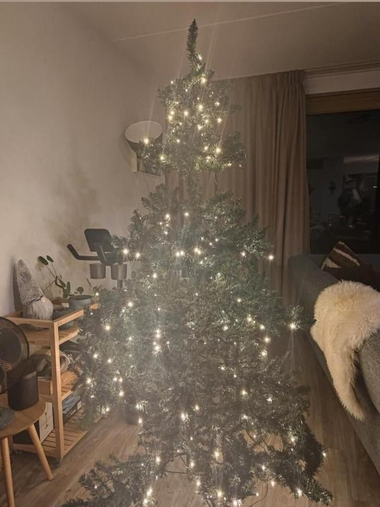 Kerstboom met licht (210cm)/Christmas tree with light, Diversen, Kerst, Ophalen, Zo goed als nieuw
