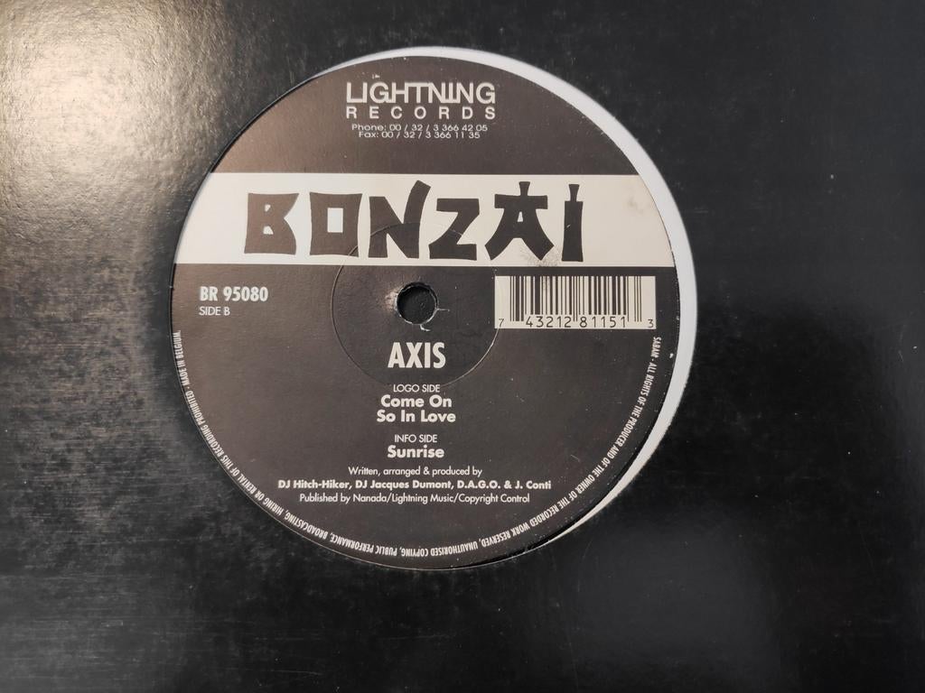 Axis - Come On, Ophalen of Verzenden, Gebruikt, 12 inch, Techno of Trance