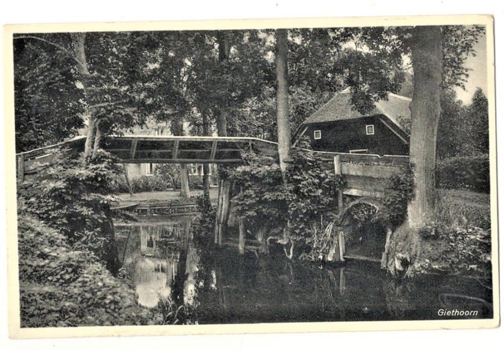 Jt16-189  Giethoorn, Verzenden, 1920 tot 1940, Gelopen, Overijssel