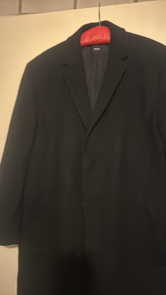 Mantel boss, Kleding | Heren, Jassen | Winter, Ophalen of Verzenden, Zo goed als nieuw, Maat 52/54 (L), Zwart