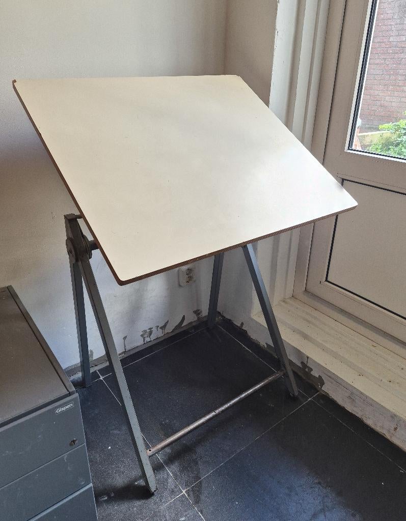 Verstelbare tekentafel, Ophalen, 65 cm, Metaal, In hoogte verstelbaar