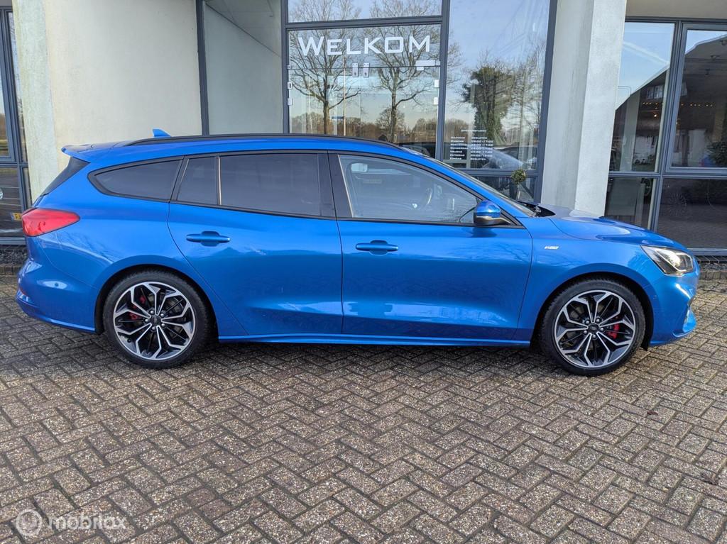 Ford Focus Wagon 1.0 EcoBoost Hybrid ST Line X Business, Auto's, Blauw, Origineel Nederlands, 19 km/l, Onderhoudsboekje