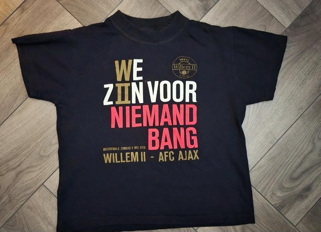 Willem II T-shirt maat 128 - Bekerfinale 2019, Gebruikt, Ophalen of Verzenden, Shirt of Longsleeve, Willem II