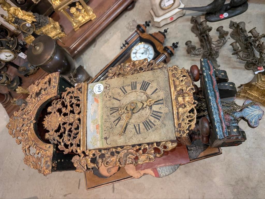 Antieke stoel klok. €135., Antiek en Kunst, Antiek | Klokken, Ophalen