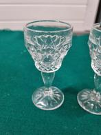 -	Borrelglazen krisstal bewerkt 2x, Ophalen of Verzenden, 'T Olde Gre-j, Info@toldegrej.nl, Endepoelstraat 20f Didam