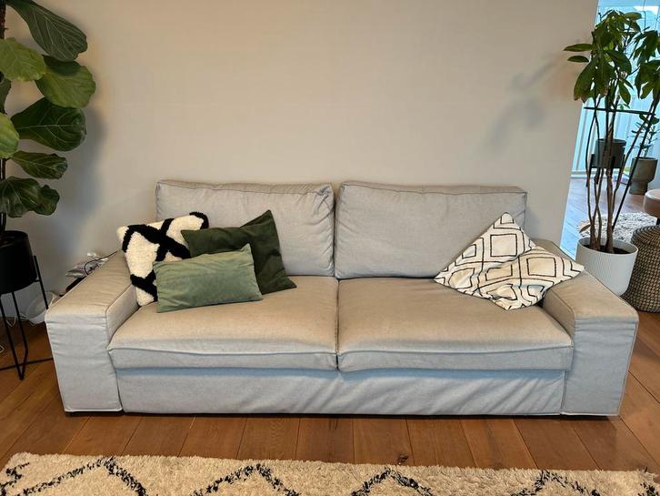 IKEA 3-zits bank Kivik. Kleur grijs., Huis en Inrichting, Banken | Bankstellen, Gebruikt, Rechte bank, Driepersoons, 200 tot 250 cm