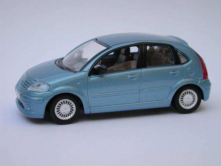 Citroen C3 blauw 2002 Solido 1:43, Hobby en Vrije tijd, Modelauto's | 1:43, Nieuw, Auto, Solido, Ophalen of Verzenden