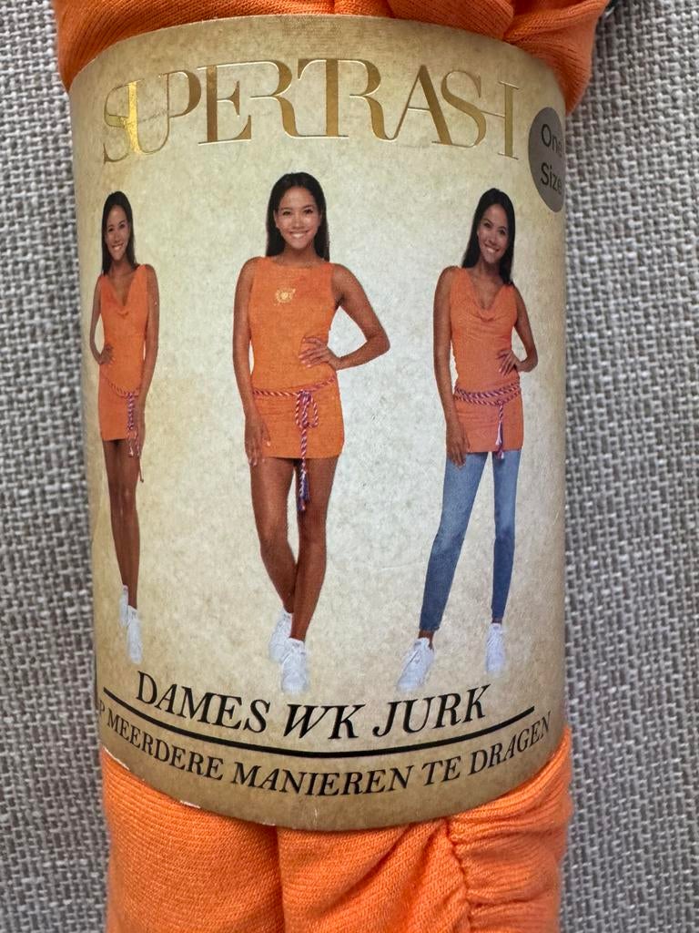 Supertrash wk jurk oranje, Maat 38/40 (M), Nieuw, Oranje, Ophalen of Verzenden