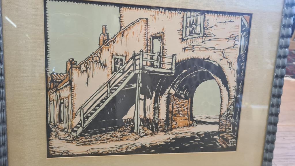 Schilderij Paul van Dam, Antiek en Kunst, Kunst | Schilderijen | Klassiek, Ophalen of Verzenden