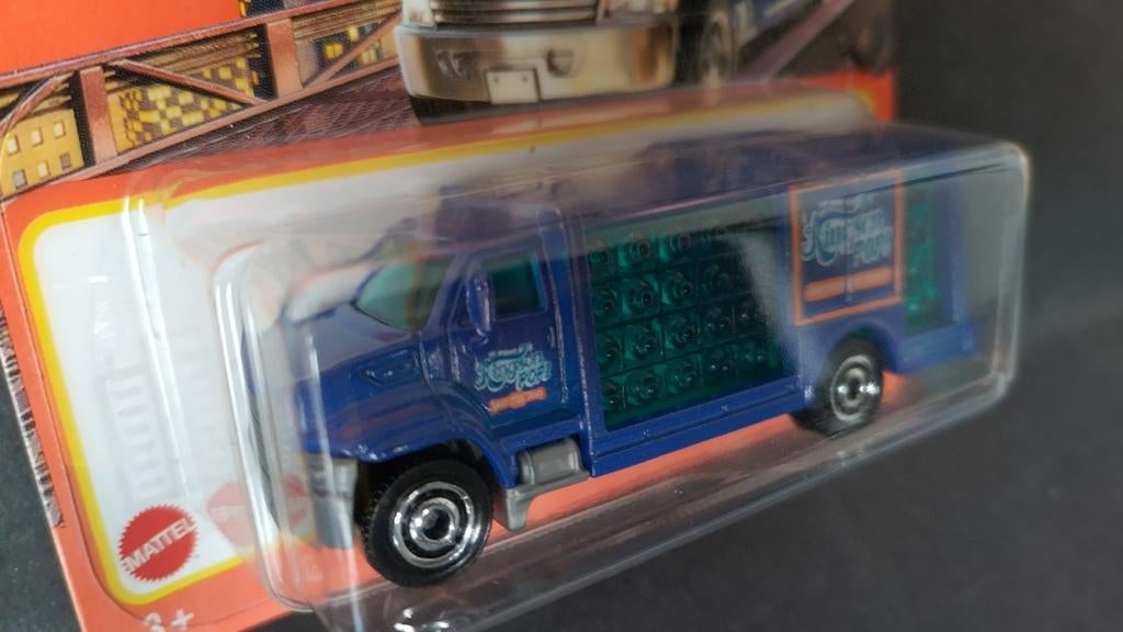 International Truck aqua 3inch Matchbox Pol, Verzenden, Nieuw, Matchbox@mattel.com, Bus of Vrachtwagen