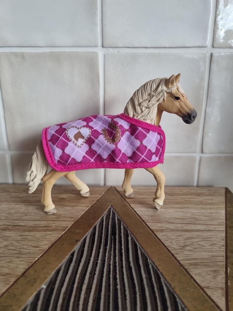 Schleich paardje met deken, Ophalen of Verzenden