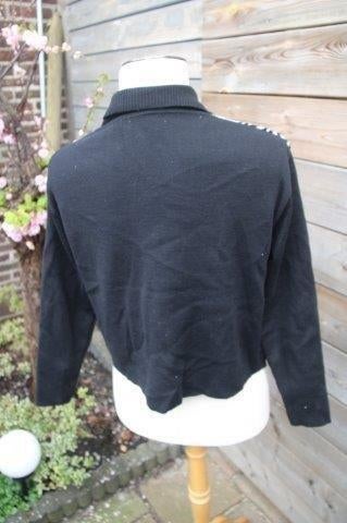 Jasje/ Vest zwart/ wit Frapp mt 38 winter Vaste prijs OPRUIM, Maat 38/40 (M), Frapp, Verzenden, Zwart