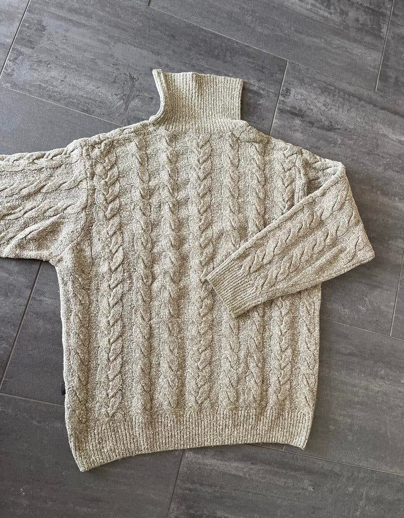 BOSS kabeltrui maat 50 Large, Ophalen of Verzenden, Gedragen, Beige