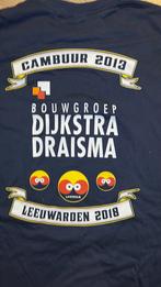 SC Cambuur Leeuwarden T-shirt 2013 - Bouwgroep Dijkstra Drai, Ophalen of Verzenden, Gedragen, Maat 52/54 (L), Blauw