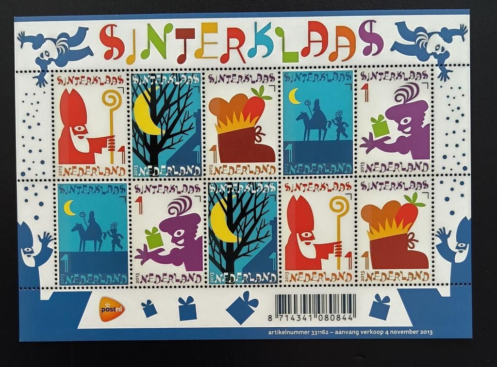 SINTERKLAAS  2013., Postzegels en Munten, Ophalen of Verzenden