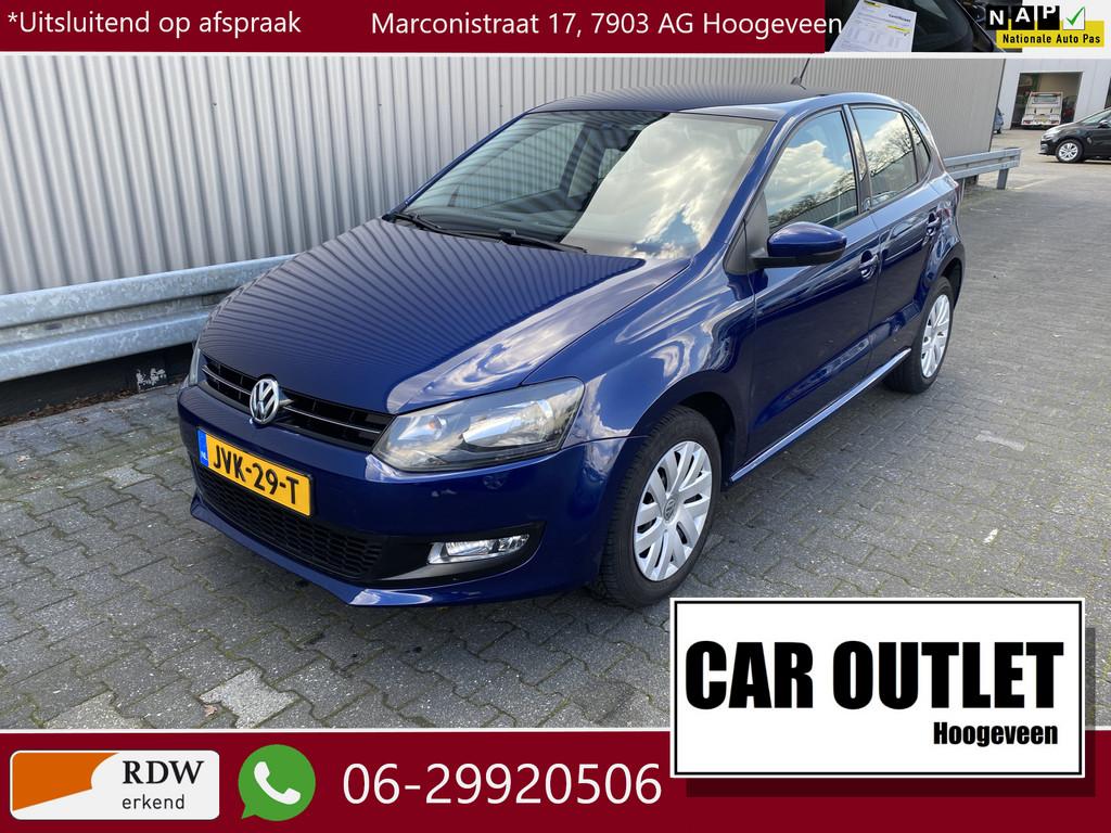 Volkswagen Polo 1.2-12V Trendline 89Dkm, 5-Drs, Clima, Navi,, Auto's, Volkswagen, Voorwielaandrijving, Euro 5, Gebruikt, Blauw