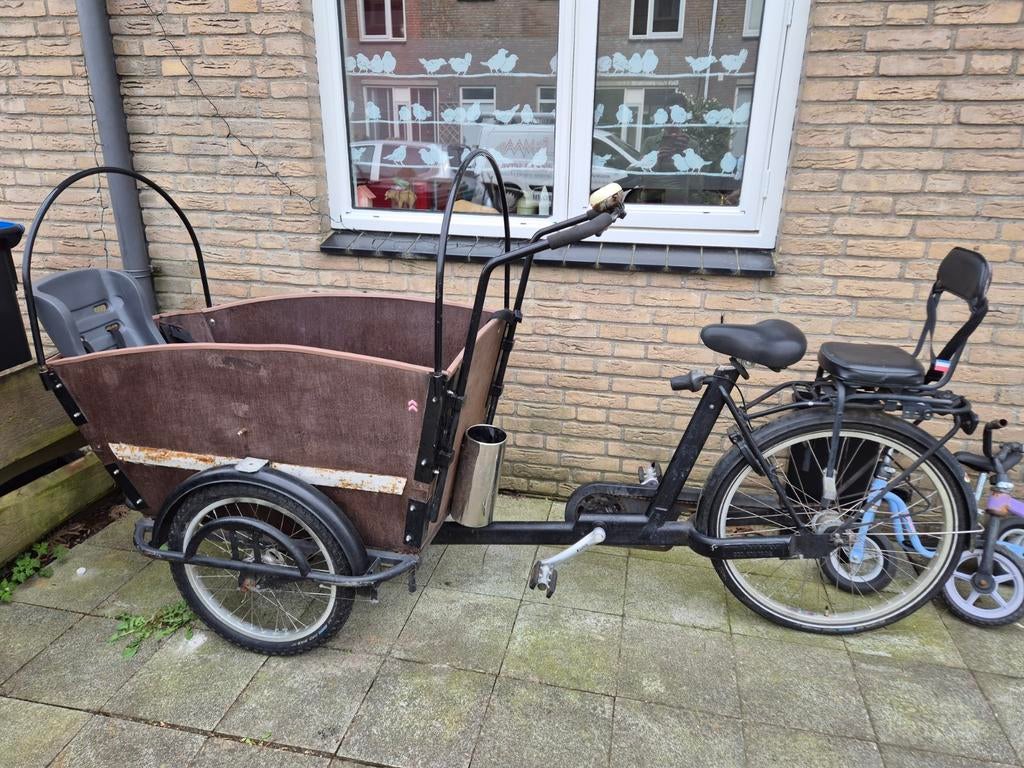Grote Fietsfabriek bakfiets., Fietsen en Brommers, Fietsen | Bakfietsen, Ophalen, Gebruikt, 4 kinderen of meer, Huif