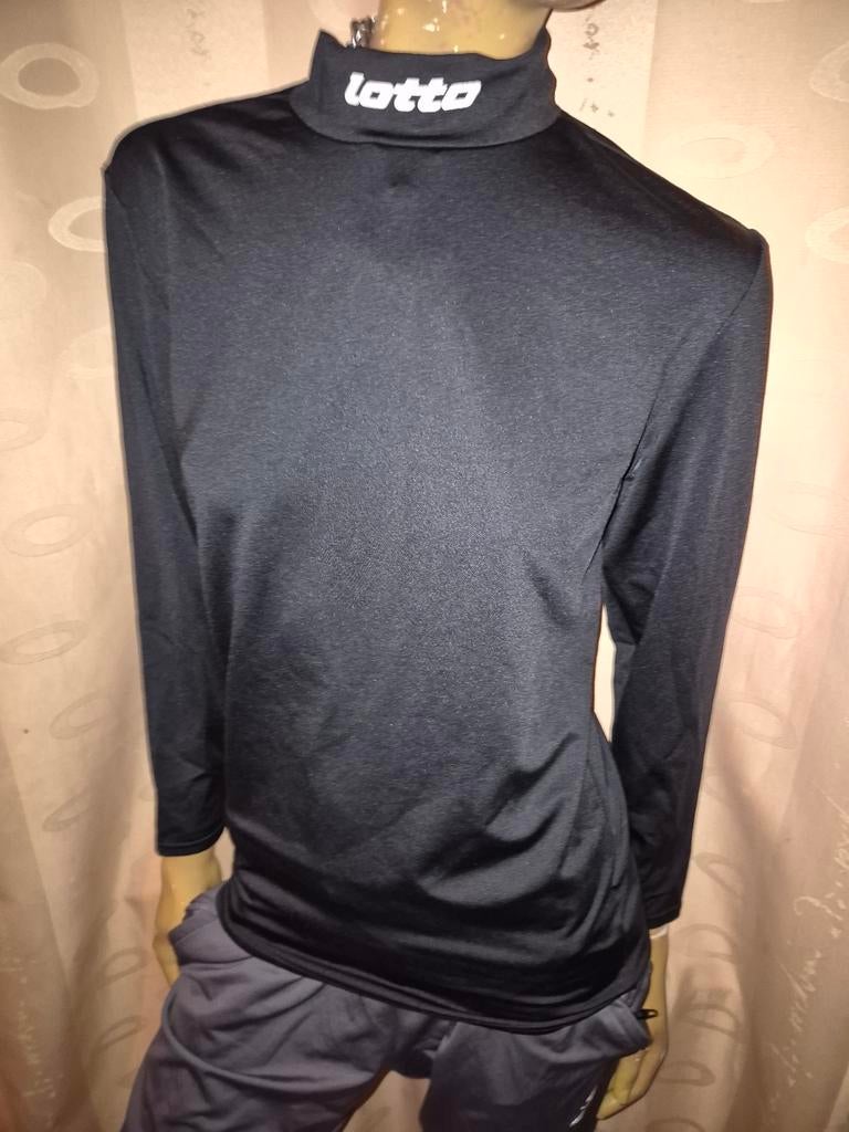 Lotto sportshirt lange mouwen maat M zwart zgan, Lotto, Maat 48/50 (M), Zwart, Overige typen