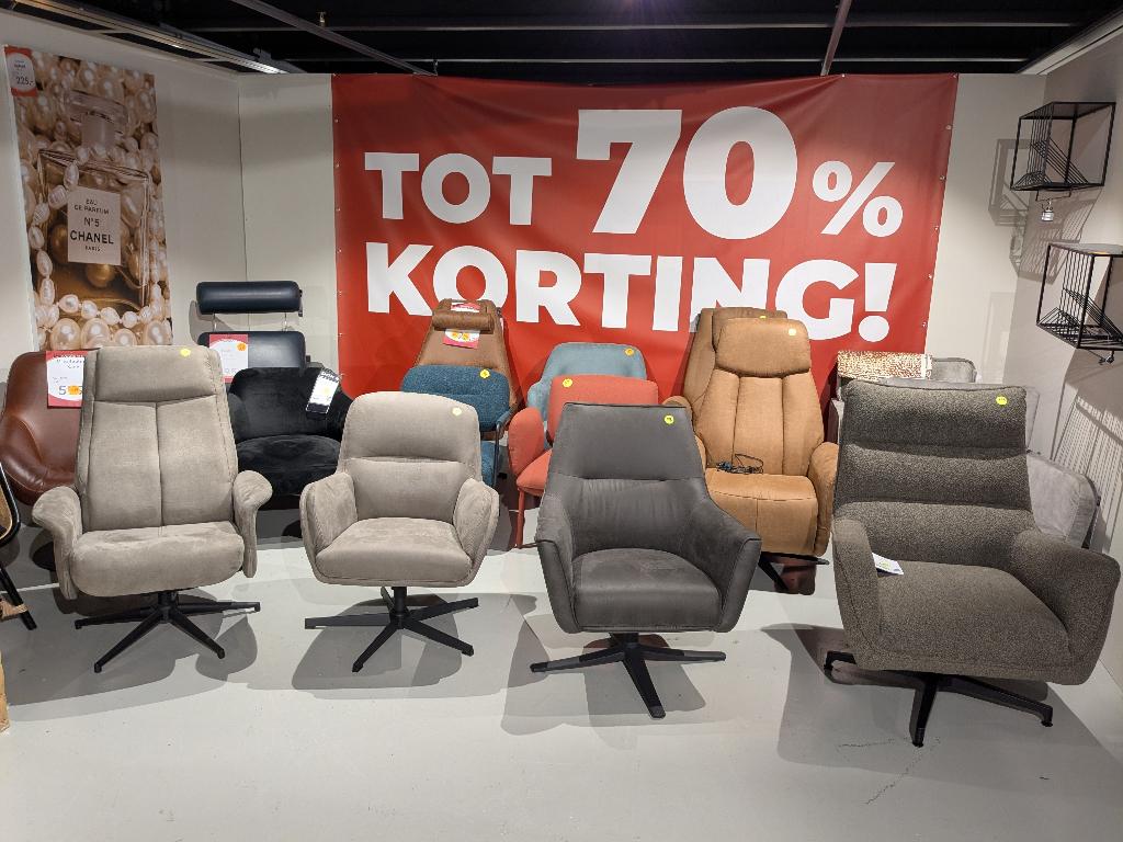 LAATSTE FAUTEUILS VOOR SPOTPRIJZEN, Ophalen, Nieuw, 75 tot 100 cm, DIVERSEN STIJLEN