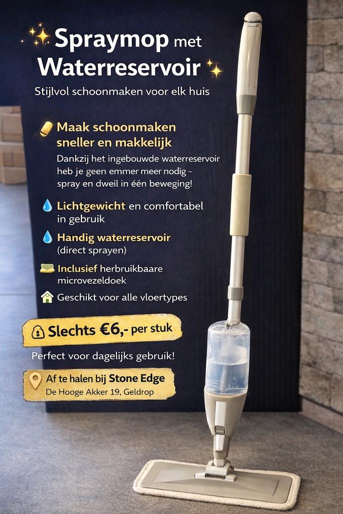 Spraymop € 6,— per stuk, Ophalen, Mop of Dweil