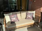 Bijna nieuwe bank Exotan Bamboo Tuinbank Incl Kussens, Ophalen, Zo goed als nieuw, Rotan