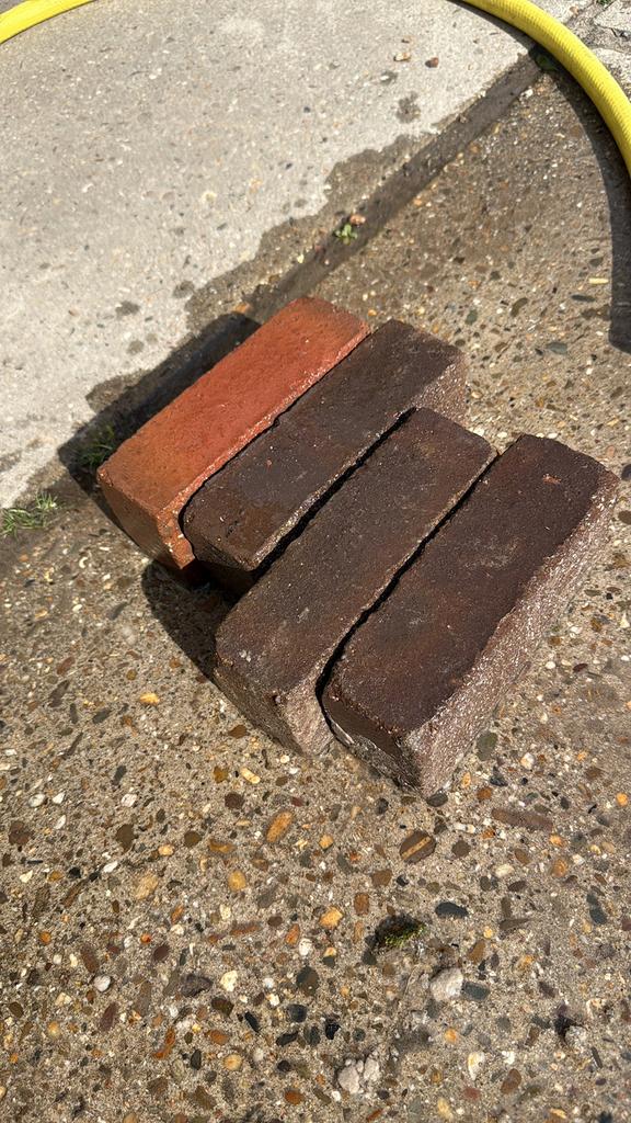 Gebakken Klinkers Dik Formaat - 20x6.5x9 cm, Tuin en Terras, Ophalen of Verzenden, Gebruikt