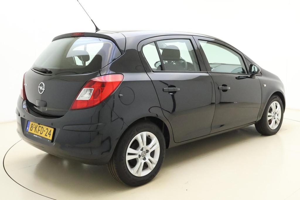 Opel Corsa 1.4-16V Design Edition 100pk | 5 Deurs | Airco |, Auto's, Voorwielaandrijving, Euro 5, Gebruikt, Zwart