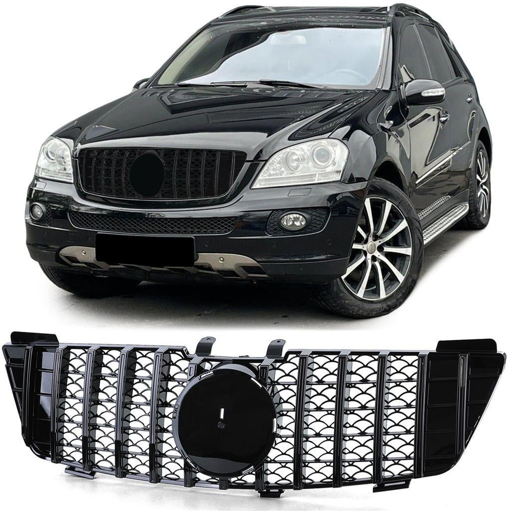 Grill Zwart Voor Mercedes ML W164 2005 t/m 2008 AMG GT Look