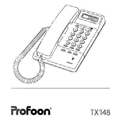 Profoon TX148 TX-148 TX 148 analoge telefoon wit, Verzenden, Nieuw