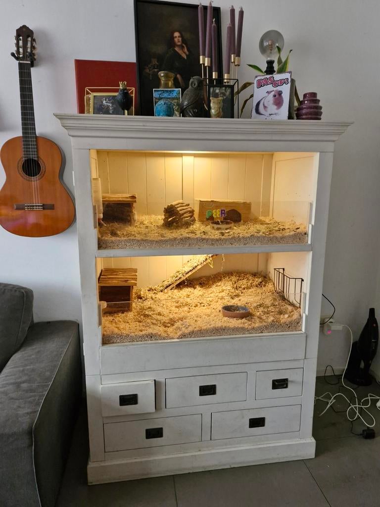 Caviaflat caviahok, Dieren en Toebehoren, Ophalen of Verzenden, Hok, 90 cm of meer