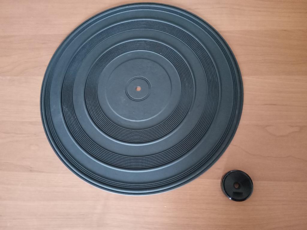 Sansui draaitafel mat + puck, Verzenden, Zo goed als nieuw, Platenspeler-onderdeel, Overige merken