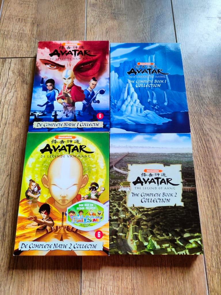 Dvd Avatar Legende van Aang Complete Natie Collectie 1 + 2, Overige typen, Ophalen of Verzenden, Zo goed als nieuw, Alle leeftijden