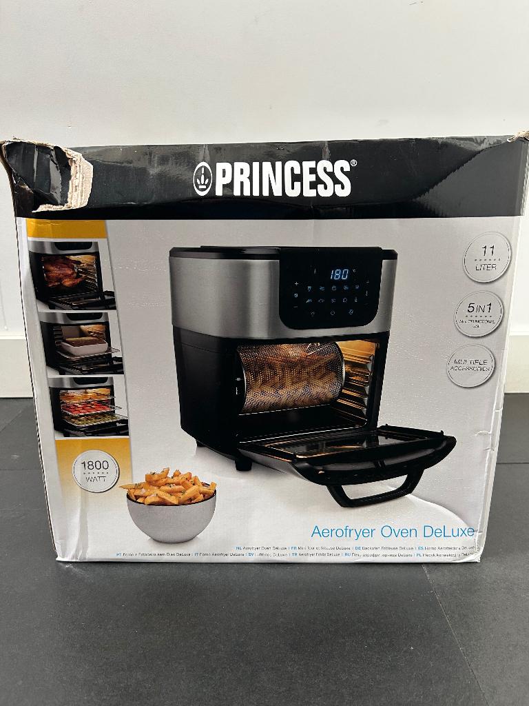 Princess Airfyer Oven Deluxe, Ophalen, Zo goed als nieuw, Airfryer, 1500 gram of meer