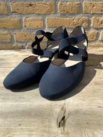 Ara blauwe pumps : lage hak en bandjes over wreef, Pumps, Blauw, Onbekend, Nieuw