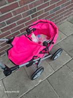 Roze poppenwagen met kussen en dekentje, Ophalen of Verzenden