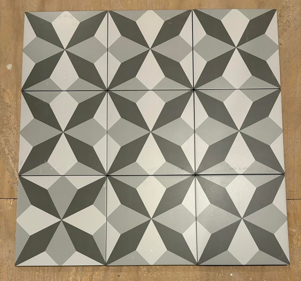 Portugese tegels 20x20 cm 5 dozen, 60 stuks, totaal 2,4 m2, Ophalen, Keramiek, Nieuw, 20 tot 40 cm